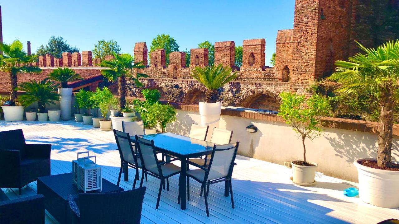 Ca' Del Sole - Attico Panoramico In Centro Storico Apartment Montagnana  Ngoại thất bức ảnh